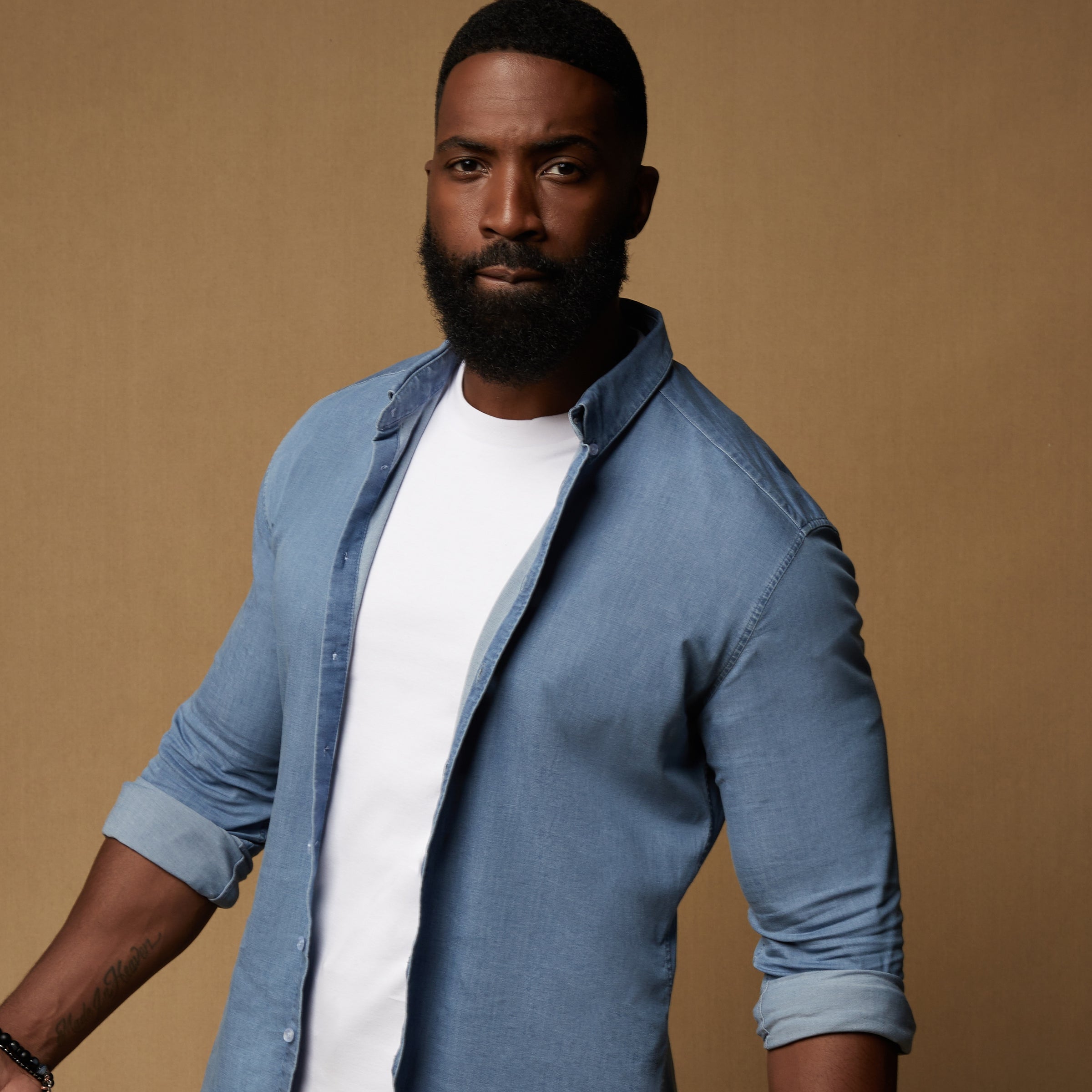 Muscle Fit Denim Shirts