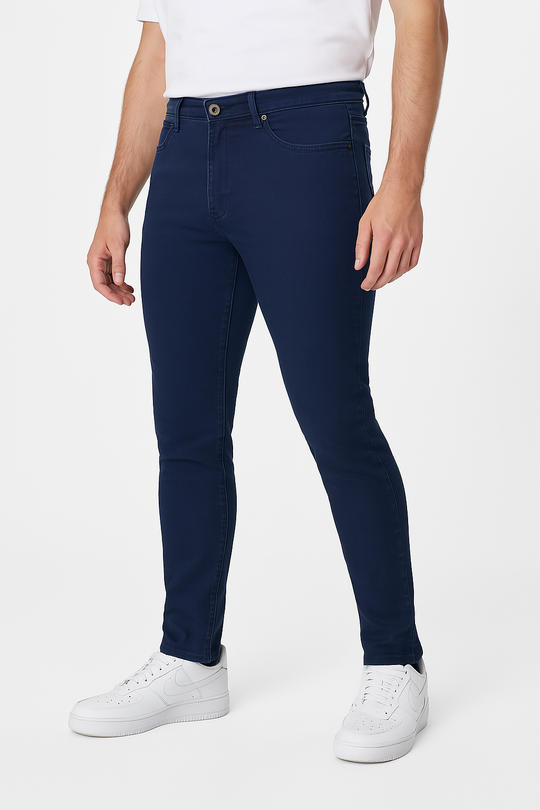 Navy Tapered Fit Jeans